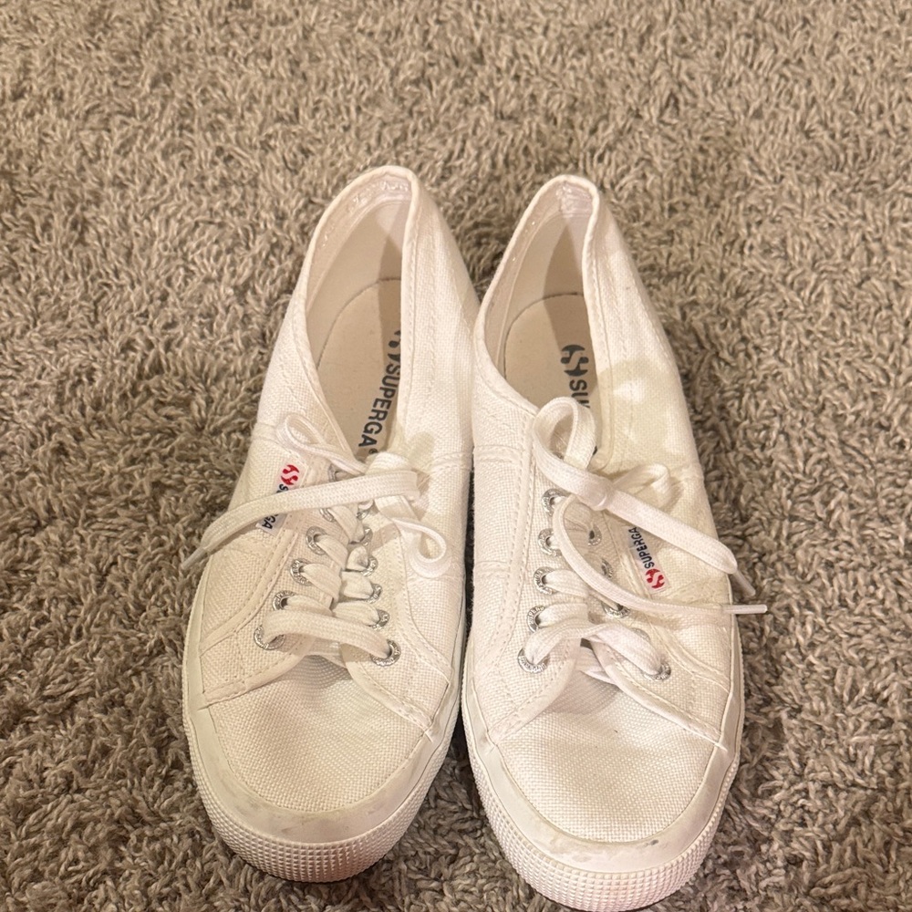 Superga Women's Classic White Sneakers
